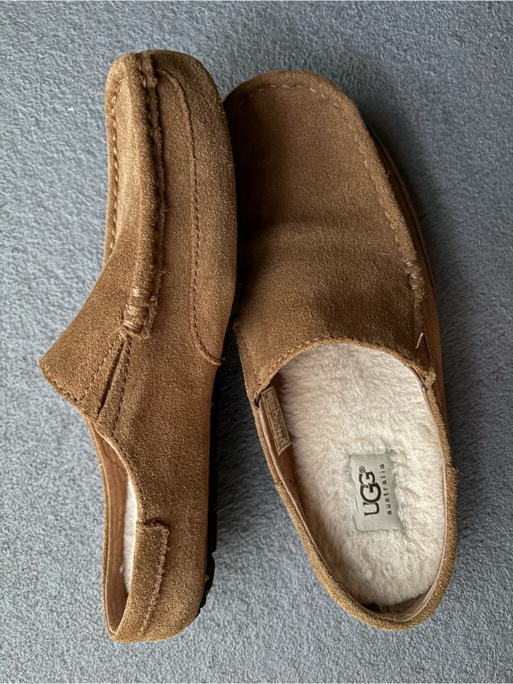 UGG Slip On Backless Sherpa lined driving moccasin mules • size 8 US/ 40.5 EU